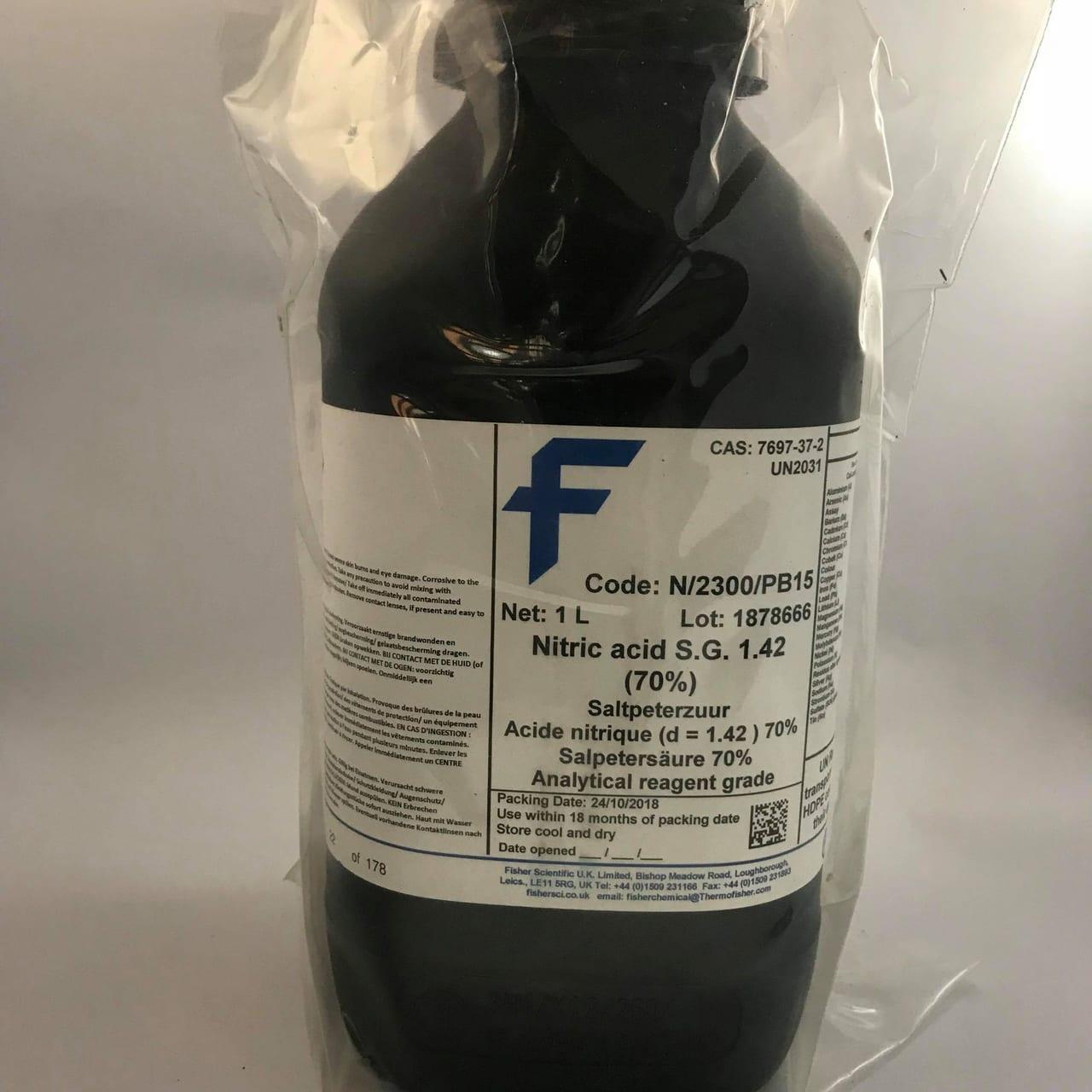 Nitric Acid (Certified ACS Plus), Fisher Chemical